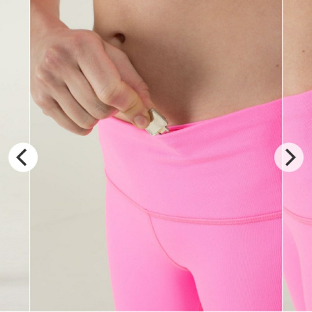 Rare Lululemon athletica winder in crop zing pink - Picture 7 of 7